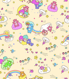 可爱卡通动物图案背景