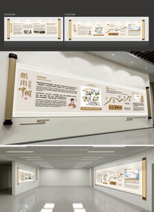 造纸文化墙