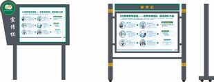 户外指示牌与宣传栏展示