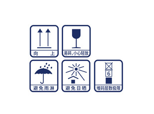 运输标识 纸箱图标