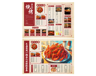 中式烧烤菜单展示