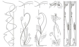 传统线条装饰图案