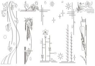 移门图案 线条背景 装饰线条