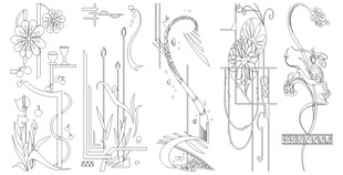 移门图案 装饰线条背景
