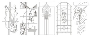 移门图案 装饰线条背景   手