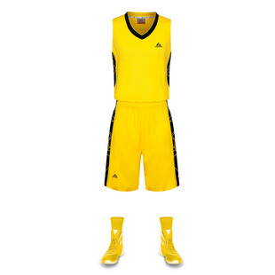 黄色篮球运动套装展示