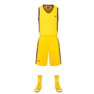 黄色篮球运动套装展示