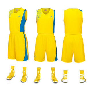 黄色篮球运动套装展示