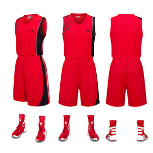 红色篮球运动套装展示