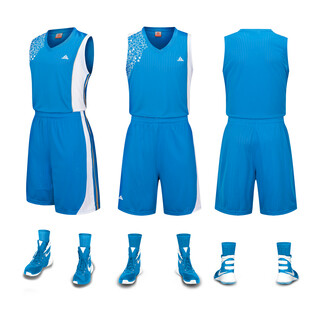 蓝色篮球运动套装展示