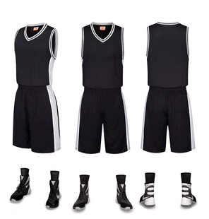 篮球运动套装及鞋袜展示