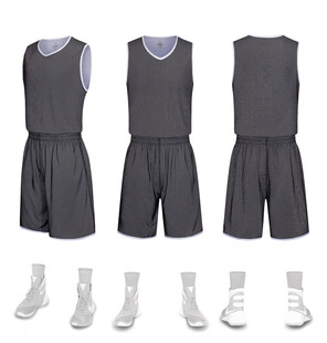 男士运动套装及鞋袜展示