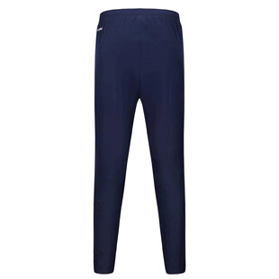 深蓝色修身长裤