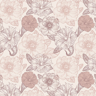 淡雅花卉纹理图案  