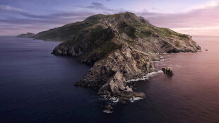 海上孤山美景