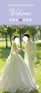 户外浪漫双新娘婚纱场景