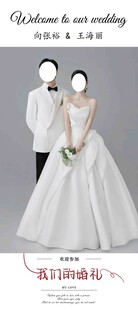 浪漫婚纱情侣人偶展示