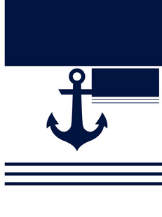 海军风锚形图案设计元素