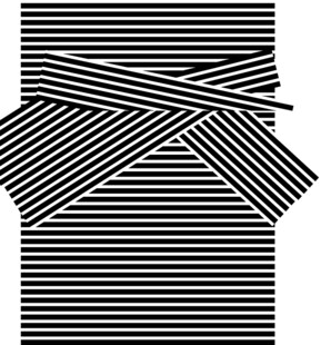 黑白条纹交叉图案