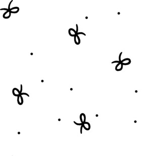 简约黑色蝴蝶点状图案