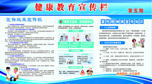 健康教育宣传栏展示