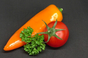 彩椒番茄欧芹新鲜组合