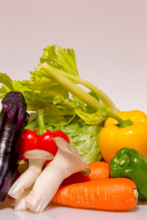 多彩新鲜蔬菜组合