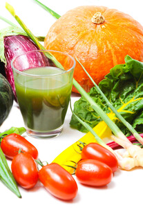 新鲜果蔬与绿色果蔬汁