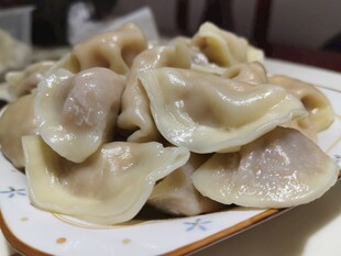 一盘美味饺子