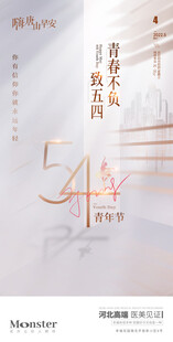 54青年节海报