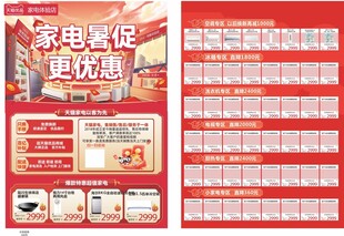 家电促销优惠活动海报