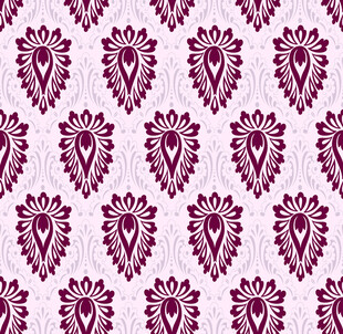 紫色花卉图案背景纹理