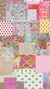 多彩拼布图案集合