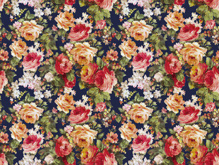 复古花卉图案布料纹理