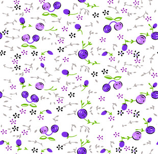 紫色花卉图案背景纹理