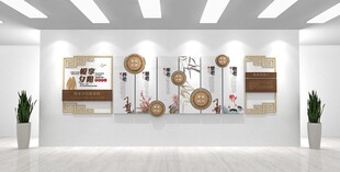 现代简约风墙面装饰展示