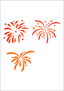 烟花矢量元素