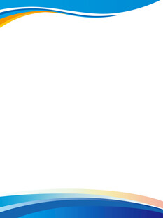 蓝黄波浪线条背景图