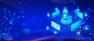 科技感舞台灯光场景展示