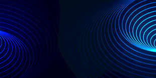 蓝色螺旋线条抽象背景图