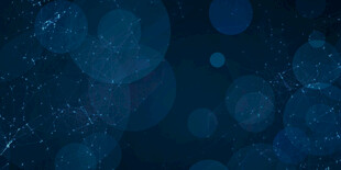 深蓝色梦幻光斑背景图