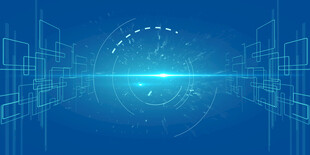 科技感蓝色未来背景图