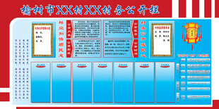 乡镇村党务村务公开栏
