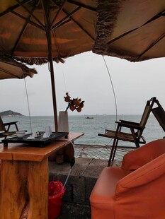 海边休闲场景 惬意时光