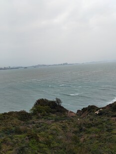 海岸风光 云雾缭绕的景致