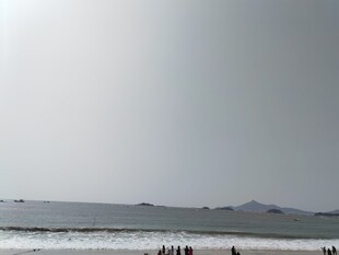 海边漫步场景