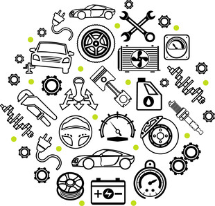 汽车维修保养元素集合