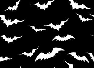 黑白蝙蝠图案背景设计