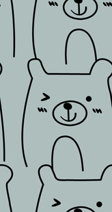 可爱卡通小熊图案背景