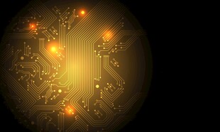 梦幻金色分形光效图案